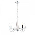 Blake Cut Glass 5 Light Crystal Chandelier In Chrome Finish LA3702763-Q