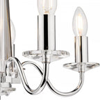 Blake Cut Glass 5 Light Crystal Chandelier In Chrome Finish LA3702763-Q