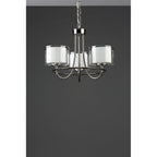 Southwell 3 Light Ceiling Chandelier In Polished Nickel With Glass Shades LA3724943-Q