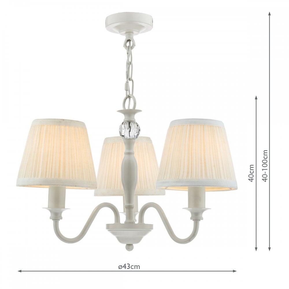Ellis 3 Light Ceiling Pendant Light In Satin Grey With Shades LA3724941-Q