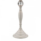 Ellis Spindle Table Lamp In Satin Grey With Shade LA3702783-Q
