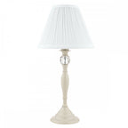 Ellis Spindle Table Lamp In Satin Cream With Shade LA3567334-Q
