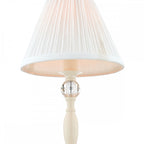 Ellis Spindle Table Lamp In Satin Cream With Shade LA3567334-Q