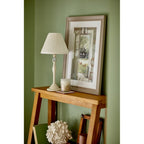 Ellis Spindle Table Lamp In Satin Cream With Shade LA3567334-Q