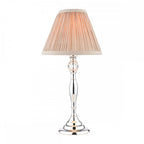 Ellis Spindle Table Lamp In Polished Chrome With Shades LA3724959-Q