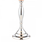 Ellis Spindle Table Lamp In Polished Chrome With Shades LA3724959-Q