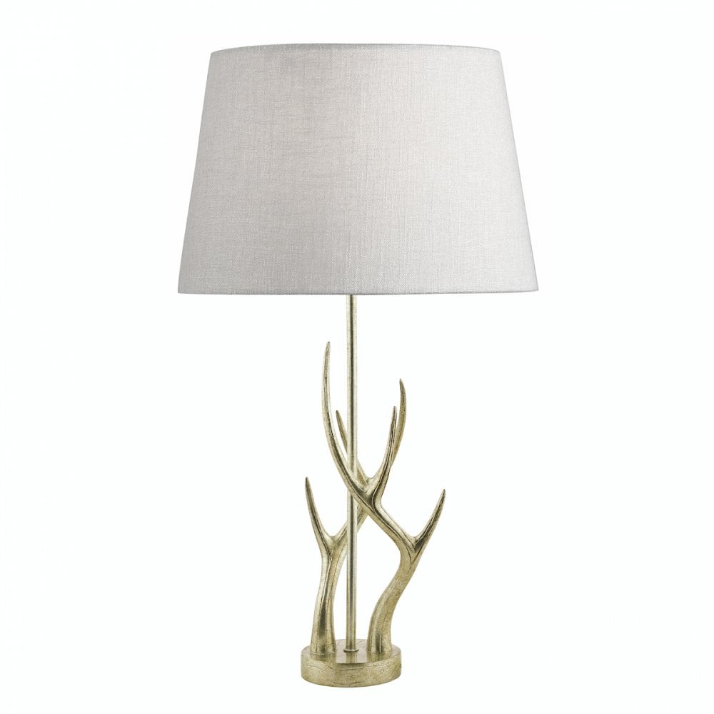 Mulroy 1 Light Antler Table Lamp Base In Cream Gold LA3677634-Q