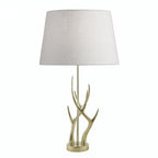 Mulroy 1 Light Antler Table Lamp Base In Cream Gold LA3677634-Q