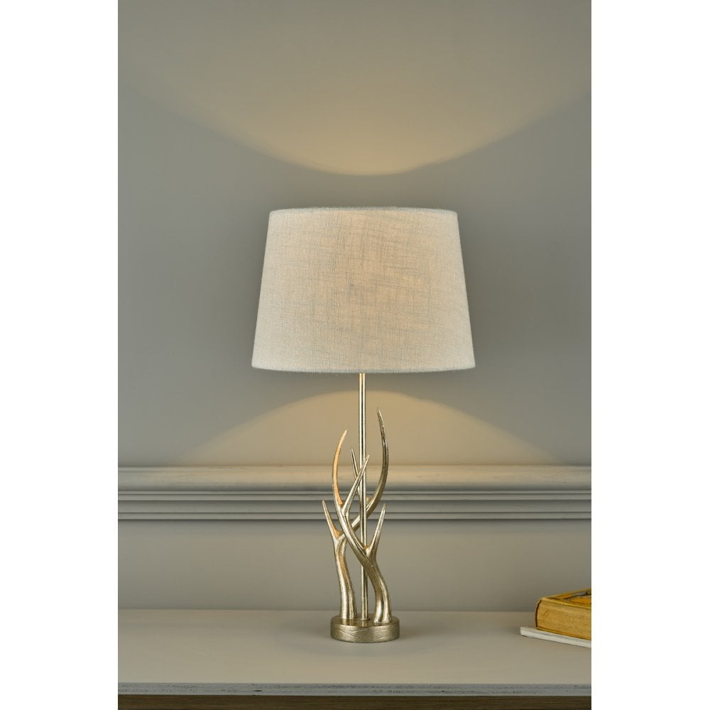 Mulroy 1 Light Antler Table Lamp Base In Cream Gold LA3677634-Q