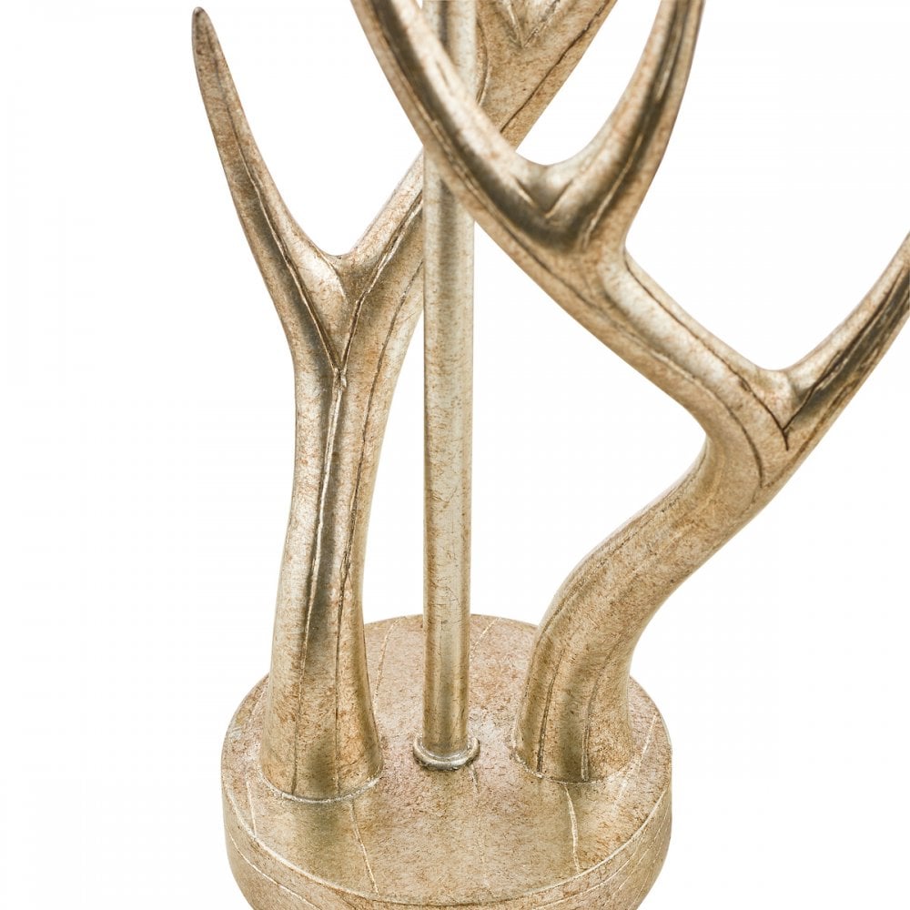 Mulroy 1 Light Antler Table Lamp Base In Cream Gold LA3677634-Q