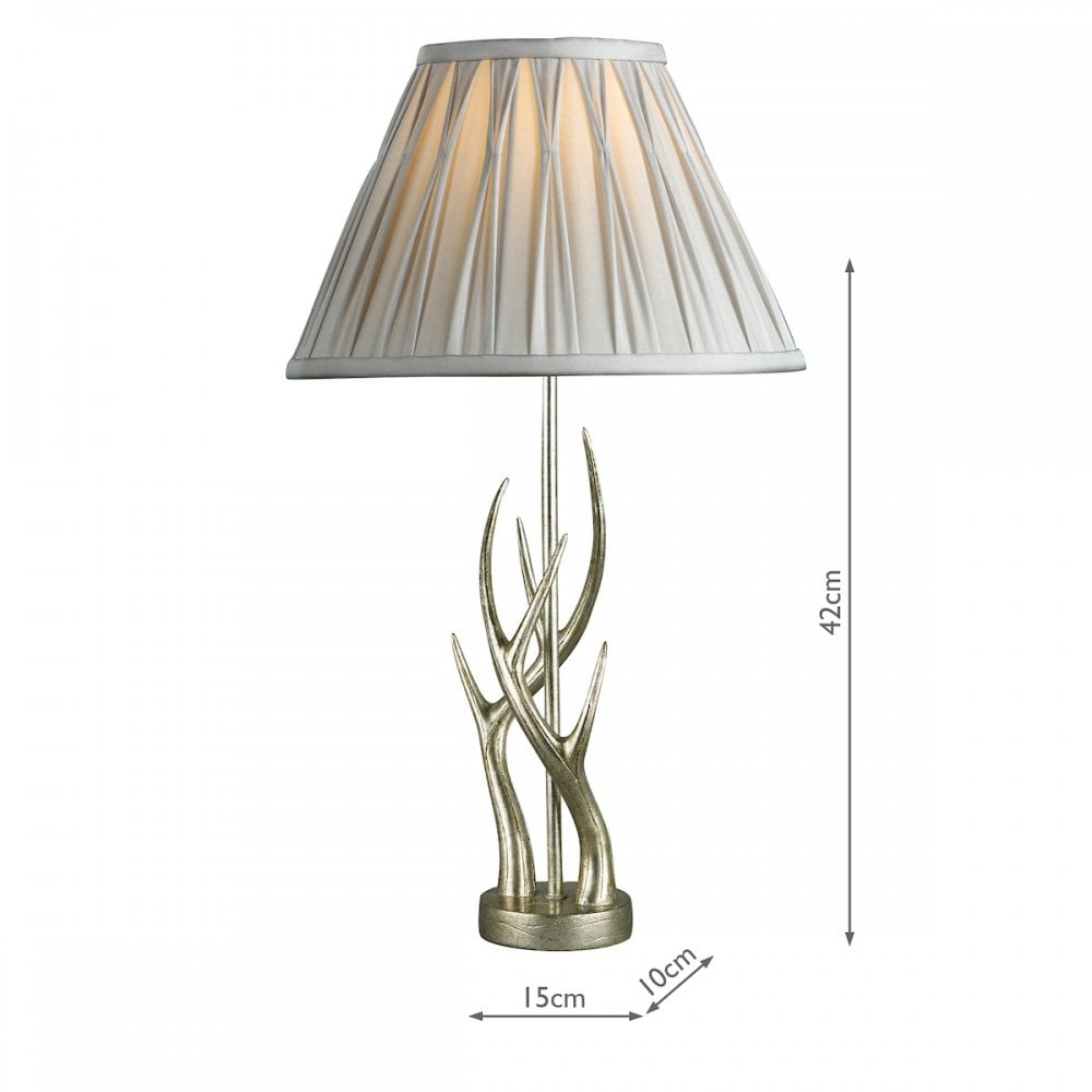 Mulroy 1 Light Antler Table Lamp Base In Cream Gold LA3677634-Q
