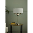Sorrento 3 Light Table Lamp In Antique Brass With Ivory Shade LA3655967-Q