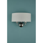 Sorrento 2 Light Wall Light In Polished Nickel With Silver Shade LA3727710-Q