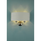 Sorrento 2 Light Wall Light In Polished Nickel With Silver Shade LA3727710-Q