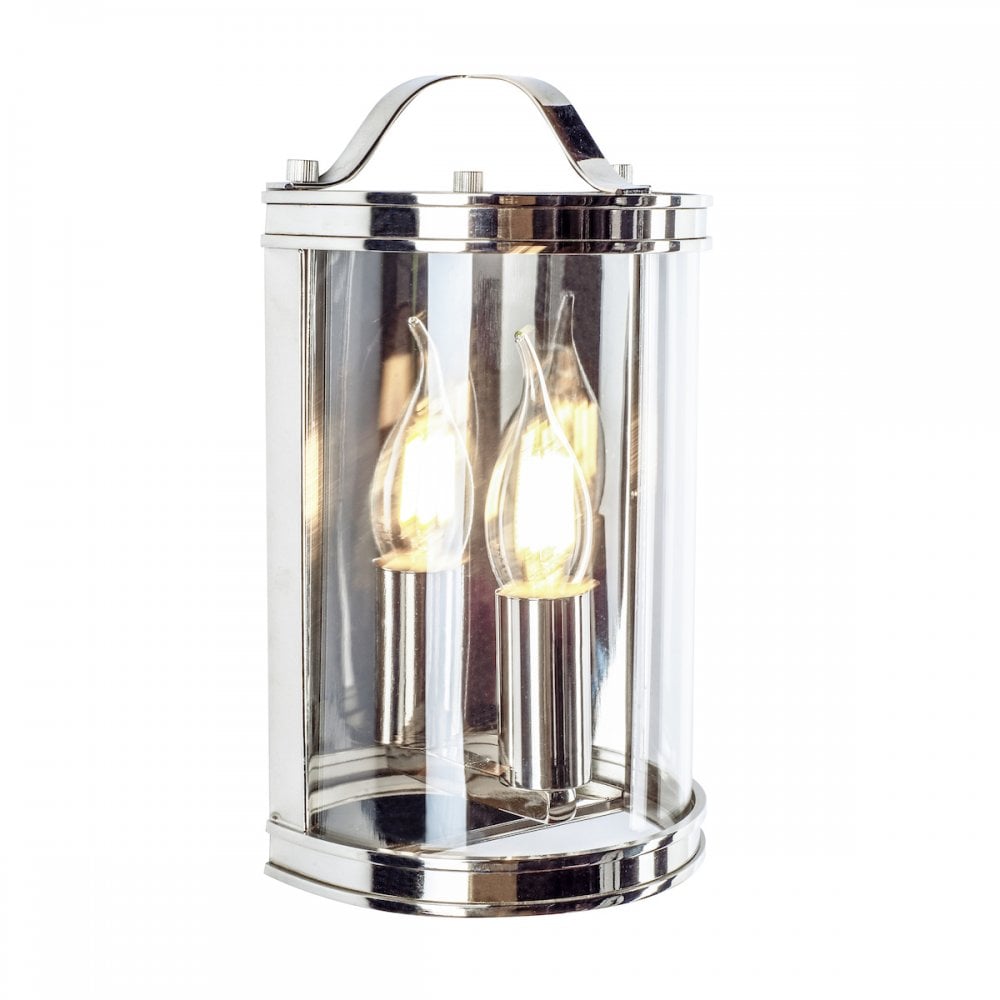 Harrington Vintage Wall Lantern In Polished Nickel Finish LA3732114-Q