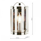 Harrington Vintage Wall Lantern In Polished Nickel Finish LA3732114-Q