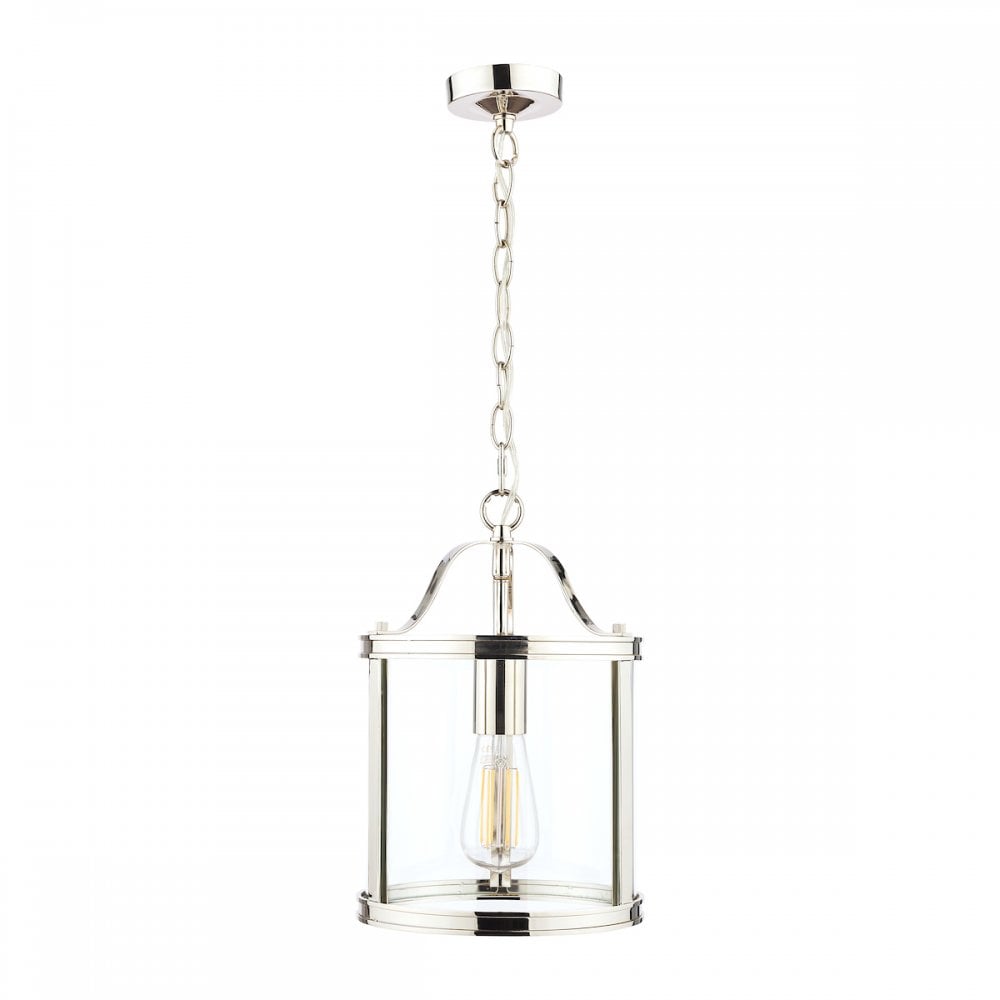 Harrington Vintage 1 Light Ceiling Lantern In Polished Nickel Finish LA3742247-Q