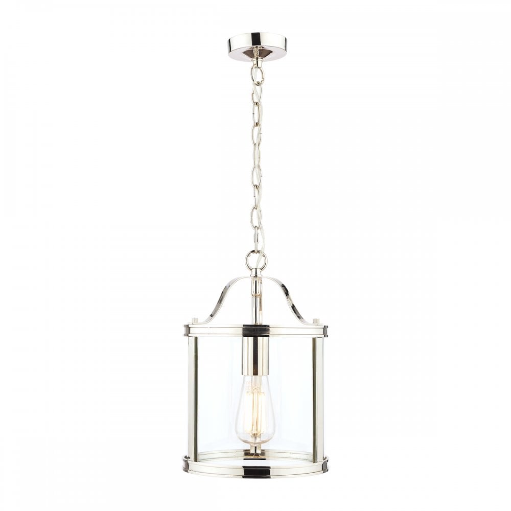 Harrington Vintage 1 Light Ceiling Lantern In Polished Nickel Finish LA3742247-Q