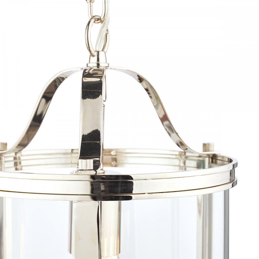 Harrington Vintage 1 Light Ceiling Lantern In Polished Nickel Finish LA3742247-Q