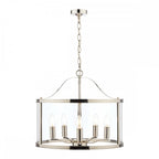 Harrington Vintage 5 Light Ceiling Lantern In Polished Nickel Finish LA3732127-Q