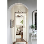 Harrington Polished Nickel 3 Light Lantern Ceiling Light LA3713744-Q