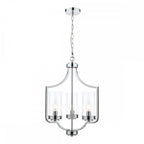 Joseph Vintage 3 Light Ceiling Chandelier In Polished Chrome Finish LA3732582-Q