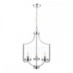 Joseph Vintage 3 Light Ceiling Chandelier In Polished Chrome Finish LA3732582-Q