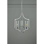Joseph Vintage 3 Light Ceiling Chandelier In Polished Chrome Finish LA3732582-Q