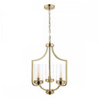 Joseph Vintage 3 Light Ceiling Chandelier In Antique Brass Finish LA3732584-Q