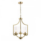 Joseph Vintage 3 Light Ceiling Chandelier In Antique Brass Finish LA3732584-Q