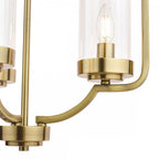 Joseph Vintage 3 Light Ceiling Chandelier In Antique Brass Finish LA3732584-Q