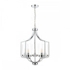 Joseph Vintage 5 Light Ceiling Chandelier In Polished Chrome Finish LA3732578-Q