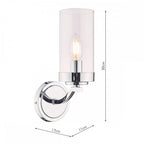Joseph Vintage 1 Light Wall Light In Polished Chrome Finish LA3732598-Q