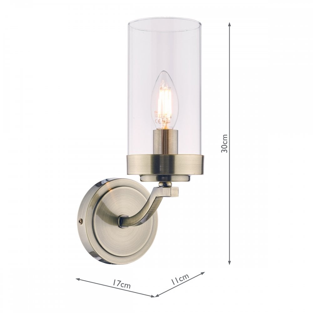 Joseph Vintage 1 Light Wall Light In Antique Brass Finish LA3732596-Q