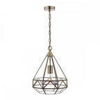 Zaria Vintage 1 Light Ceiling Lantern In Antique Brass Finish LA3650506-Q