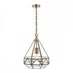 Zaria Vintage 1 Light Ceiling Lantern In Antique Brass Finish LA3650506-Q