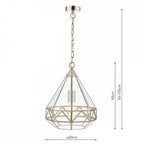 Zaria Vintage 1 Light Ceiling Lantern In Polished Nickel Finish LA3756169-Q