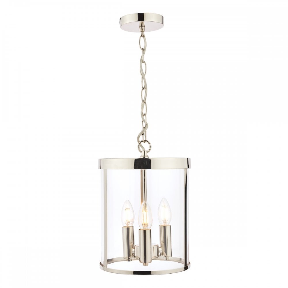 Selbourne Vintage 3 Light Ceiling Lantern In Polished Nickel Finish LA3650354-Q