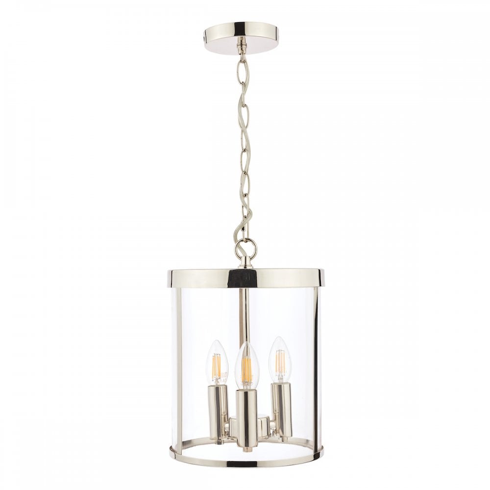 Selbourne Vintage 3 Light Ceiling Lantern In Polished Nickel Finish LA3650354-Q