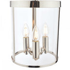 Selbourne Vintage 3 Light Ceiling Lantern In Polished Nickel Finish LA3650354-Q