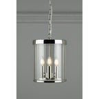 Selbourne Vintage 3 Light Ceiling Lantern In Polished Nickel Finish LA3650354-Q