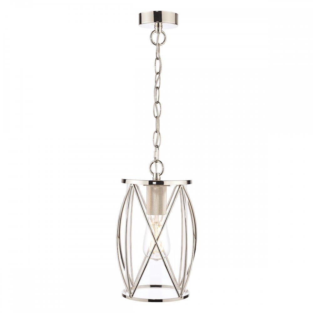 Beckworth Vintage 1 Light Ceiling Lantern In Polished Nickel Finish LA3707566-Q