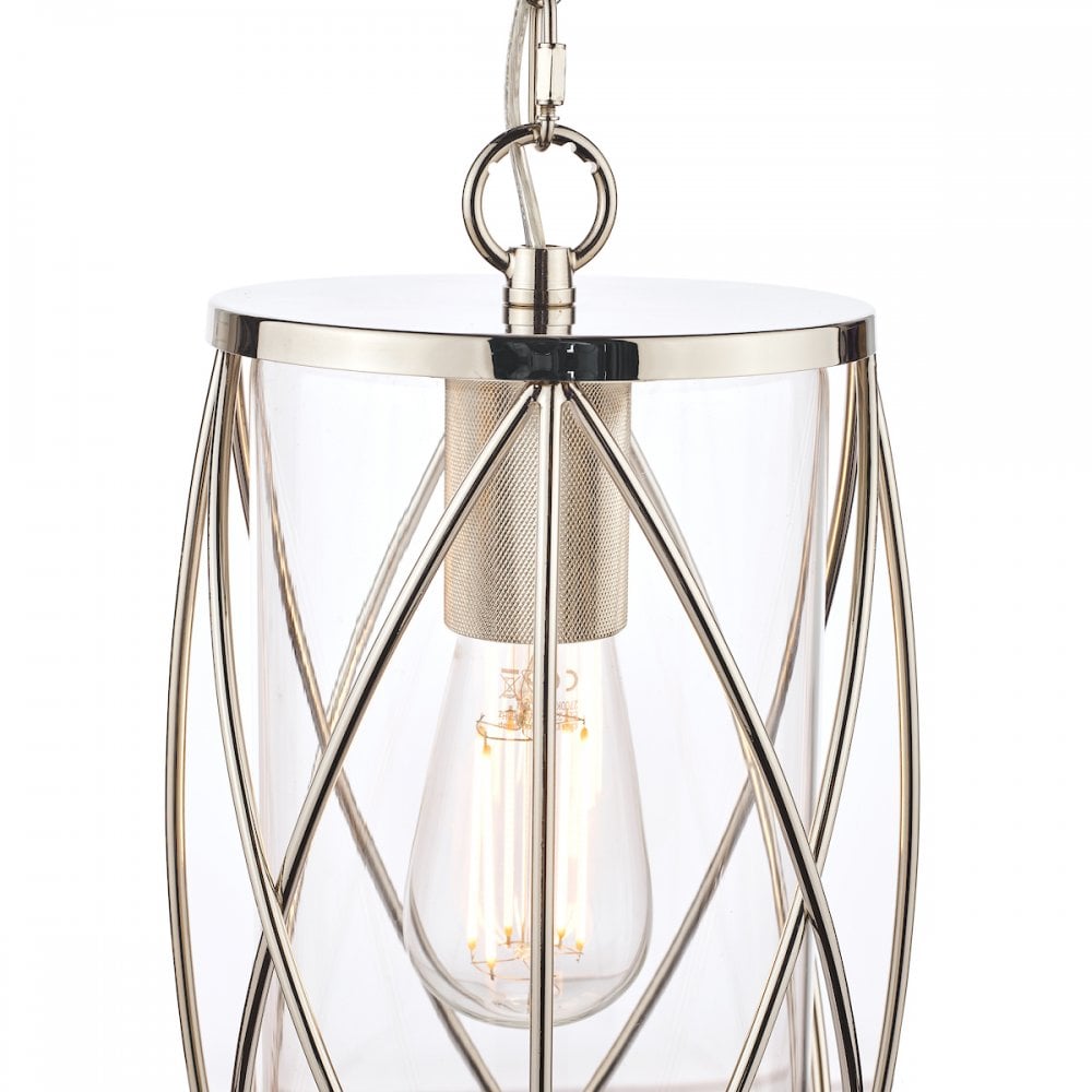 Beckworth Vintage 1 Light Ceiling Lantern In Polished Nickel Finish LA3707566-Q