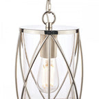 Beckworth Vintage 1 Light Ceiling Lantern In Polished Nickel Finish LA3707566-Q