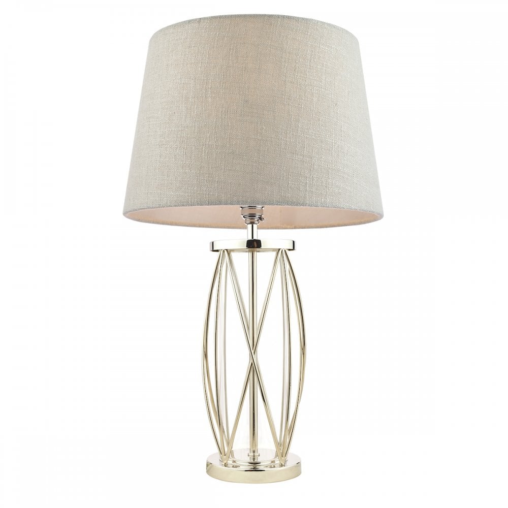 Beckworth Vintage 1 Light Small Table Lamp Base Only In Polished Nickel Finish LA3725834-Q
