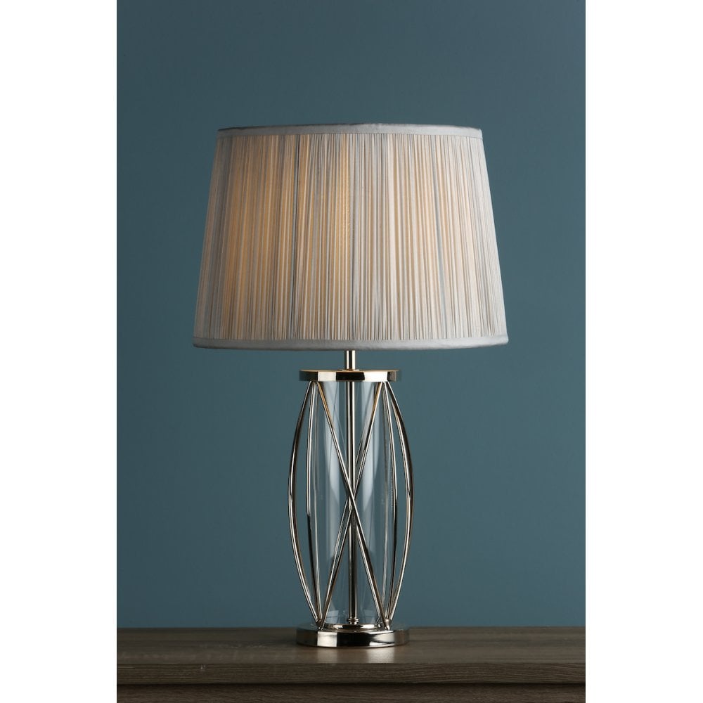 Beckworth Vintage 1 Light Small Table Lamp Base Only In Polished Nickel Finish LA3725834-Q