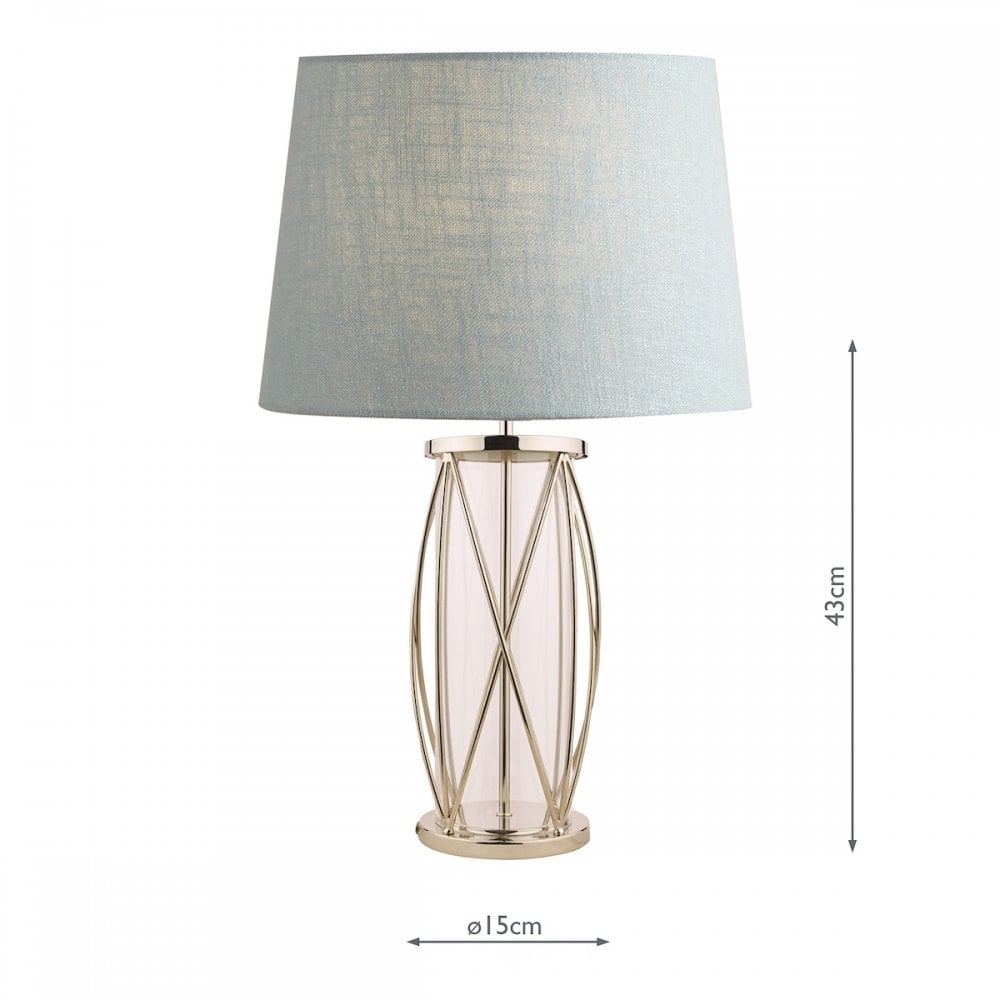 Beckworth Vintage 1 Light Large Table Lamp Base Only In Polished Nickel LA3688858-Q