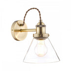 Isaac Vintage 1 Light Wall Light In Antique Brass Finish LA3727742-Q