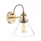 Isaac Vintage 1 Light Wall Light In Antique Brass Finish LA3727742-Q