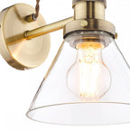 Isaac Vintage 1 Light Wall Light In Antique Brass Finish LA3727742-Q